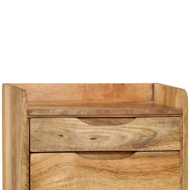 Alt view image 19 of 19 - vidaXL Cabinet Accent Side End Table with Storage Drawers Solid Wood Mango