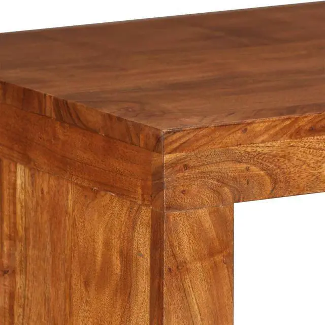 Alt view image 7 of 14 - vidaXL Solid Wood with Honey Finish Console Table 43.3" Accent End Stand