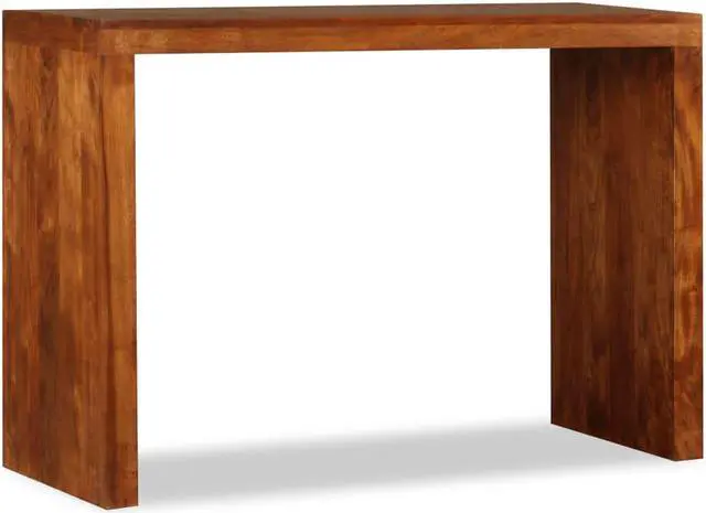 Alt view image 3 of 14 - vidaXL Solid Wood with Honey Finish Console Table 43.3" Accent End Stand