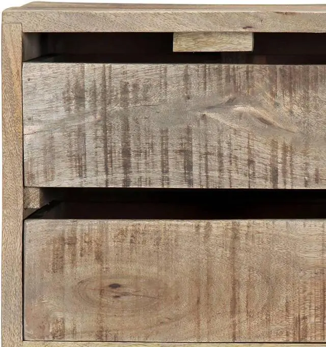 Alt view image 5 of 12 - vidaXL Sideboard Entry Table Buffet Cabinet with Drawers Solid Wood Mango