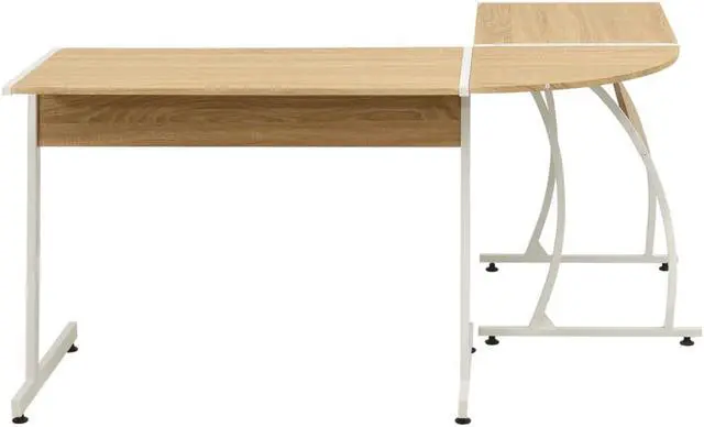 Alt view image 15 of 16 - vidaXL Computer Desk L-Shaped Computer Desk Home Office Desk Writing Table Oak
