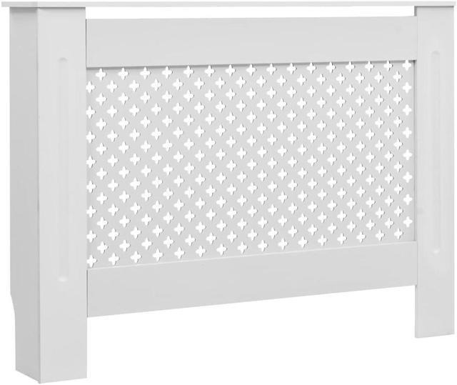 vidaXL Radiator Cover Radiator Guard for Home Office Heater Cover White MDF  