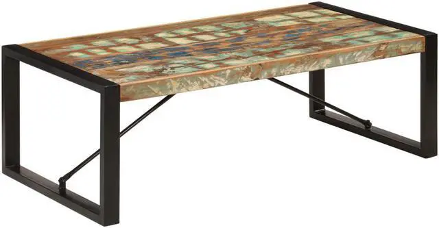 Main image of vidaXL Coffee Table Sofa End Table Side Table Solid Wood Reclaimed 47.2 Inch