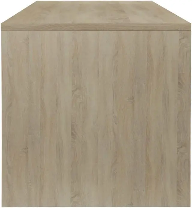 Alt view image 5 of 10 - vidaXL Coffee Table End Table with Storage White and Sonoma Oak Engineered Wood