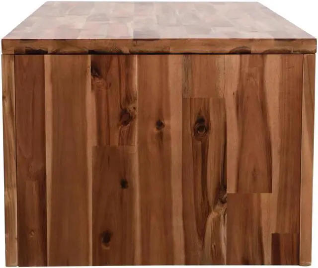 Alt view image 4 of 14 - vidaXL Coffee Table End Table Accent Sofa Table Solid Wood Acacia 35.4 Inch