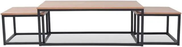 Alt view image 3 of 7 - vidaXL Coffee Table Set Couch End Side Table Living Room Furniture 3 Piece Ash