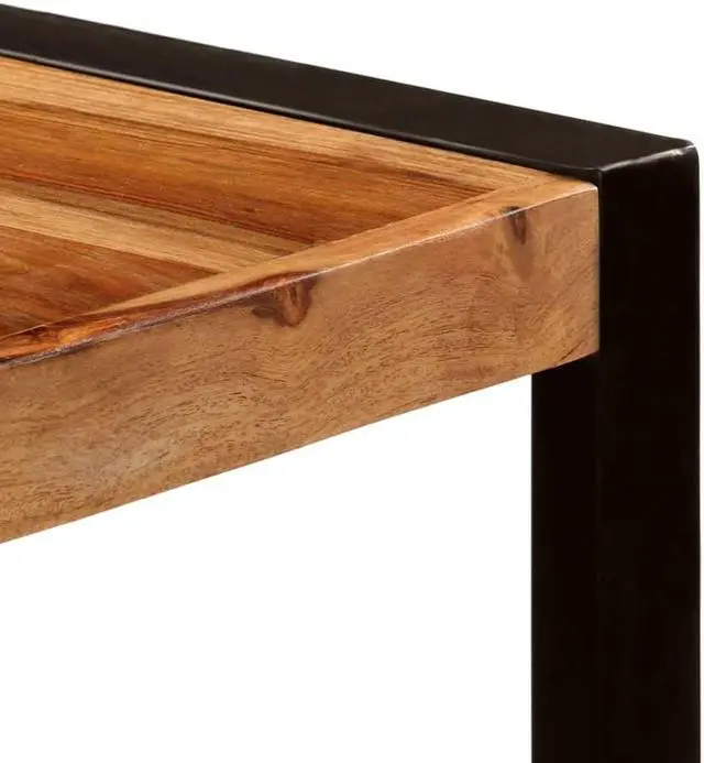 Alt view image 7 of 10 - vidaXL Dining Table 70.9"x35.4"x29.5" Solid Sheesham Wood