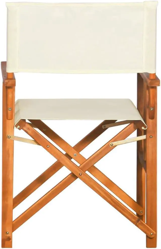 Alt view image 5 of 14 - vidaXL Director's Chair 2 Pcs Camping Chair for Outdoor Garden Solid Wood Acacia