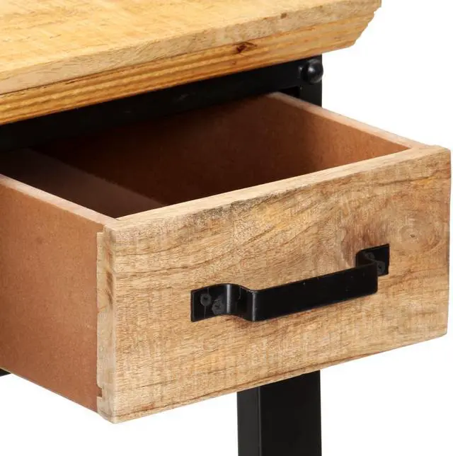 Alt view image 6 of 14 - vidaXL Writing Table Computer Desk Home Office Study Table Solid Mango Wood