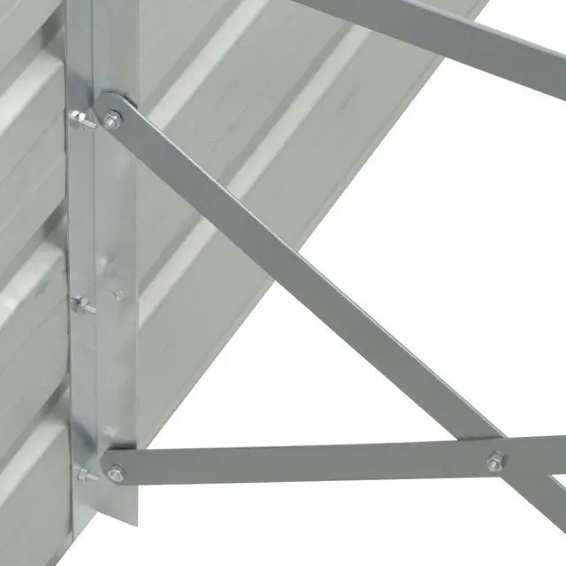 Alt view image 5 of 16 - vidaXL Raised Garden Bed Flower Bed Galvanized Steel Outdoor Planter Gray
