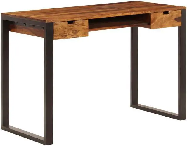 Main image of vidaXL Sideboard Desk Honey Brown Solid Acacia Wood 47.2 x 19.7 in