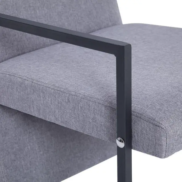 Alt view image 7 of 7 - vidaXL Armchair Wingback Recliner Chair with Padded Seat Cushion Cream Fabric