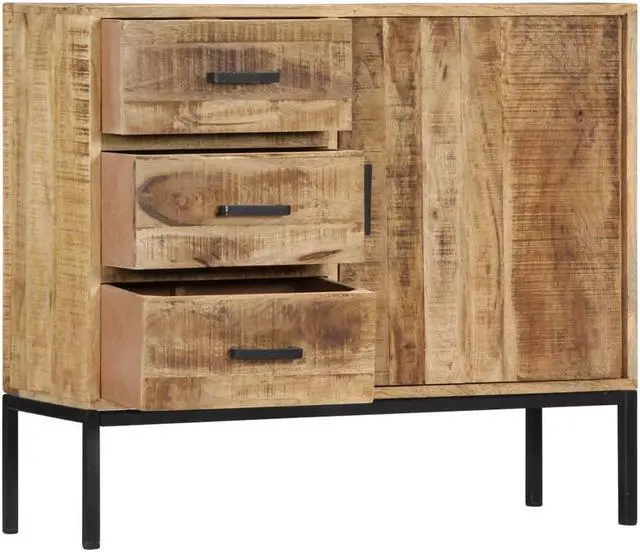 Alt view image 5 of 18 - vidaXL Sideboard Side Table End Table for Living Room Anthracite Steel and Glass