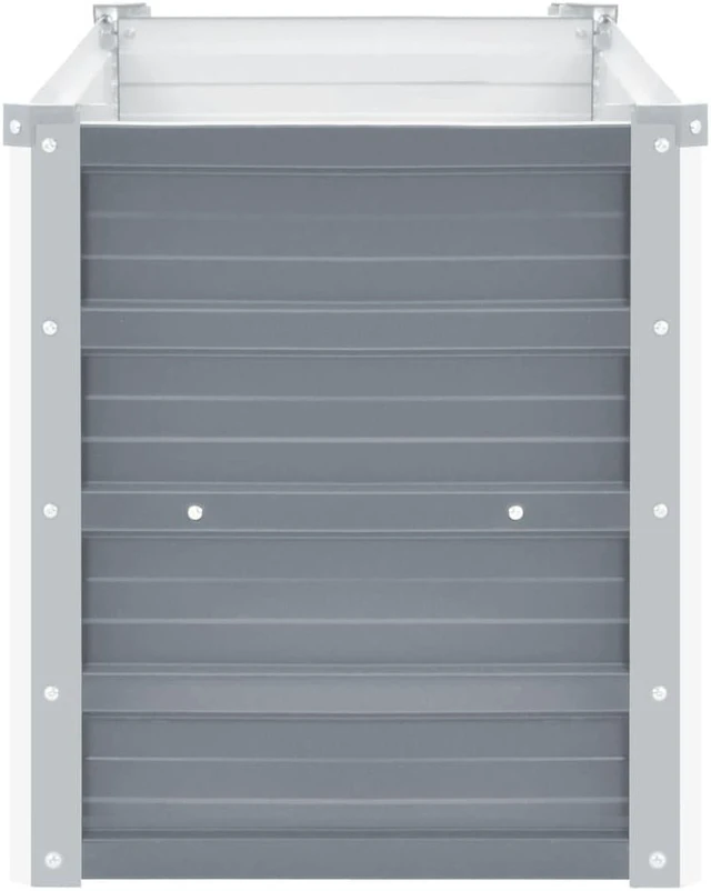 Alt view image 5 of 14 - vidaXL Garden Raised Bed Open Bottom Galvanized Steel 63" Gray DIY Garden Bed