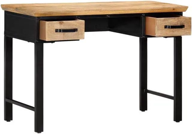 Alt view image 4 of 14 - vidaXL Writing Table Computer Desk Home Office Study Table Solid Mango Wood