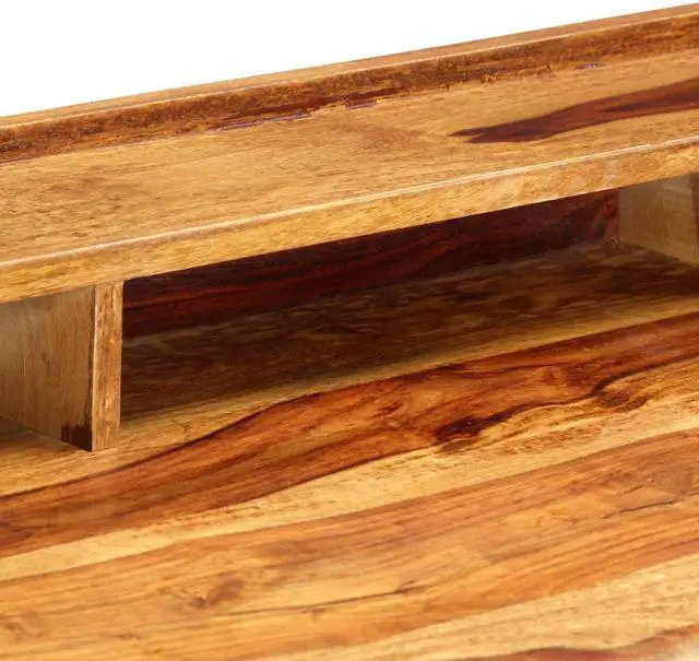 Alt view image 9 of 11 - vidaXL Desk Home Office Computer Desk Writing Table with 2 Compartments Gray