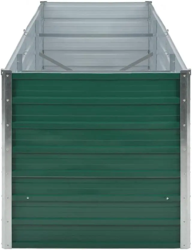 Alt view image 14 of 16 - vidaXL Planter Flower Box with Arch Trellis Raised Bed Planter Solid Firwood