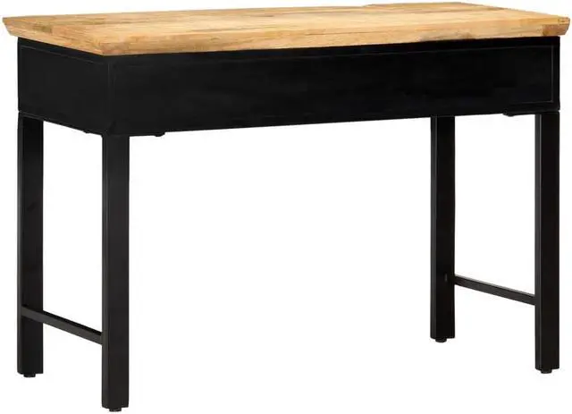 Alt view image 3 of 14 - vidaXL Writing Table Computer Desk Home Office Study Table Solid Mango Wood