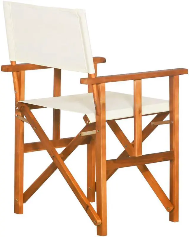 Alt view image 2 of 14 - vidaXL Director's Chair 2 Pcs Camping Chair for Outdoor Garden Solid Wood Acacia