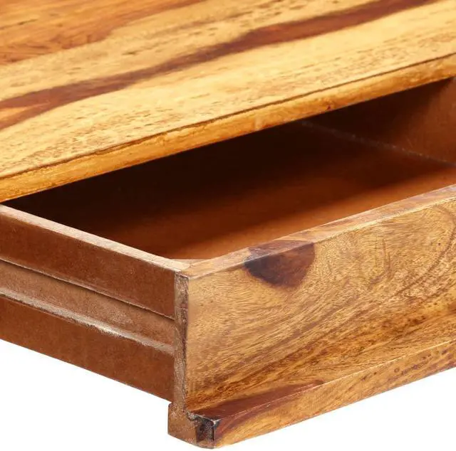 Alt view image 10 of 11 - vidaXL Desk Home Office Computer Desk Writing Table with 2 Compartments Gray