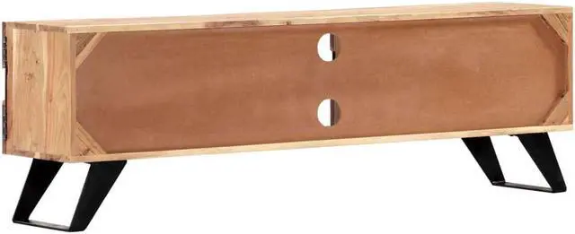 Alt view image 3 of 11 - vidaXL TV Stand TV Unit Sideboard TV Console Media Cabinet Solid Acacia Wood