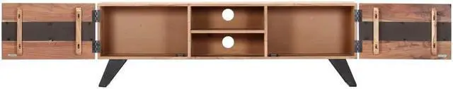 Alt view image 4 of 11 - vidaXL TV Stand TV Unit Sideboard TV Console Media Cabinet Solid Acacia Wood