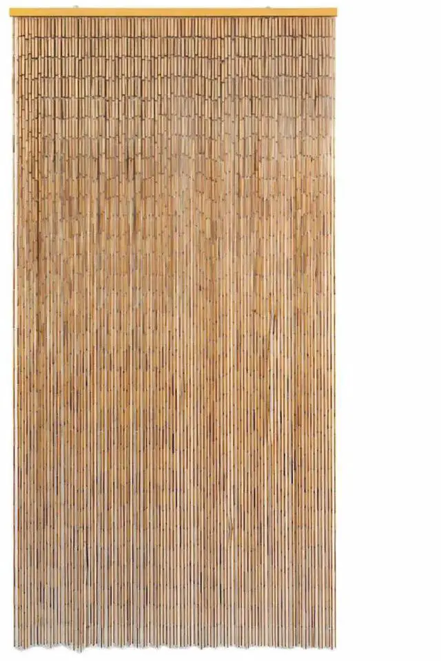 Alt view image 2 of 11 - vidaXL Insect Door Curtain Bamboo 39.4"x78.7" Anti Mosquito Protector Screen