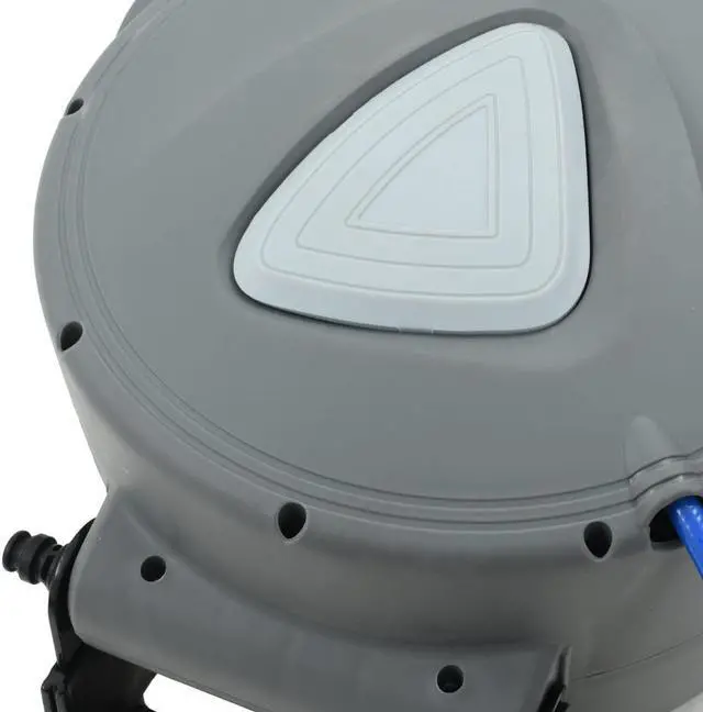 Alt view image 5 of 10 - vidaXL Automatic Air Hose Reel 1/4" 65.6' Pneumatic Hose Heavy Duty Reel