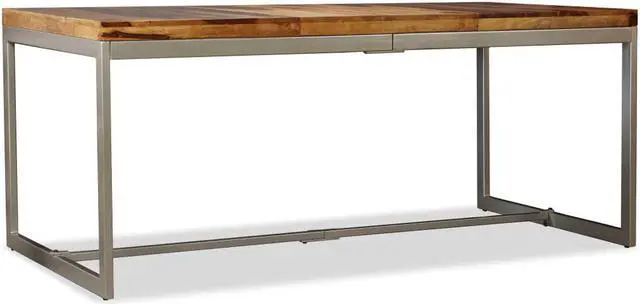 Alt view image 10 of 11 - vidaXL Dining Table Solid Sheesham Wood and Steel 70.9"