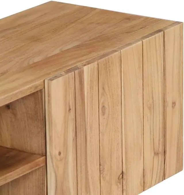 Alt view image 6 of 11 - vidaXL TV Stand TV Unit Sideboard TV Console Media Cabinet Solid Acacia Wood