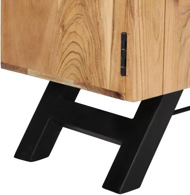 Alt view image 7 of 11 - vidaXL TV Stand TV Unit Sideboard TV Console Media Cabinet Solid Acacia Wood