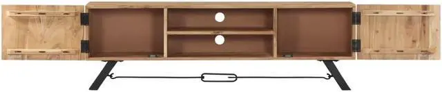 Alt view image 4 of 11 - vidaXL TV Stand TV Unit Sideboard TV Console Media Cabinet Solid Acacia Wood