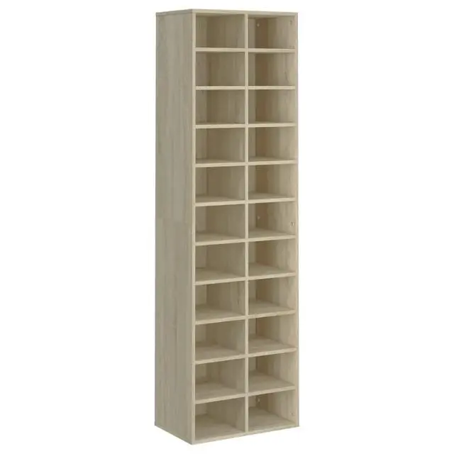 Alt view image 5 of 10 - vidaXL Shoe Cabinet Sonoma Oak 21.2"x13.3"x72" Chipboard