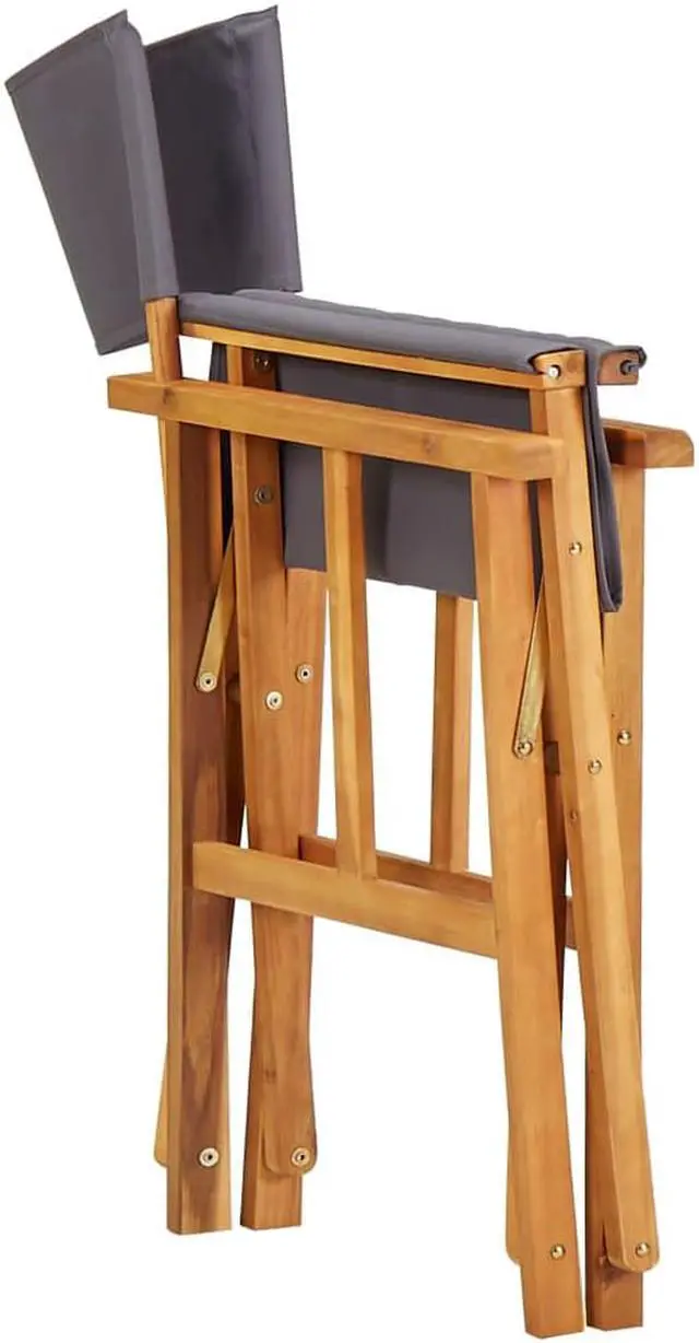 Alt view image 8 of 13 - vidaXL Director's Chairs Solid Acacia Wood