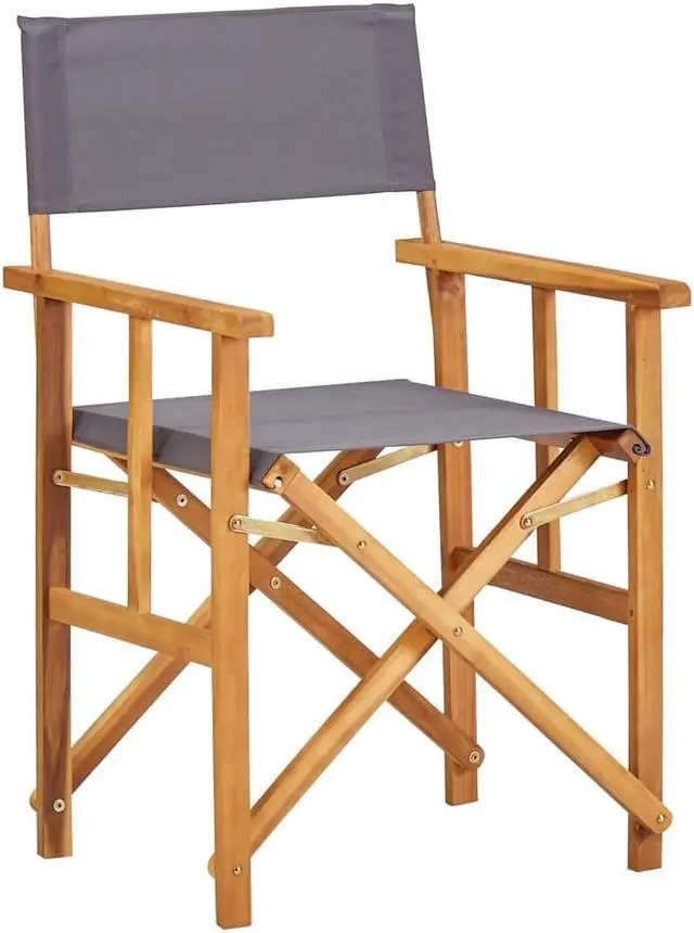 Alt view image 5 of 13 - vidaXL Director's Chairs Solid Acacia Wood