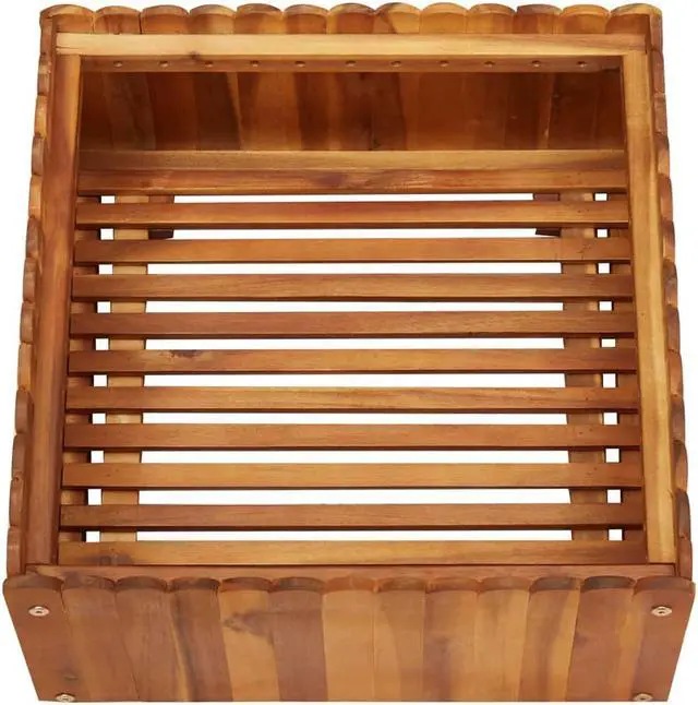 Alt view image 3 of 14 - vidaXL Raised Garden Bed Anthracite Galvanized Steel Planter Flower Outdoor