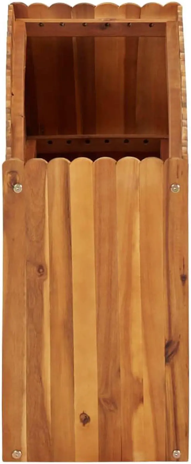 Alt view image 3 of 10 - vidaXL Gabion Raised Bed Galvanized Steel 106.3" Raised Garden Bed Flower Box