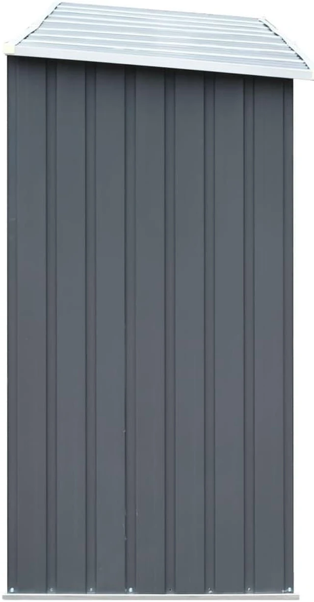 Alt view image 4 of 11 - vidaXL Firewood Rack Log Storage Holder Stand with Roof Galvanized Steel 129.9"