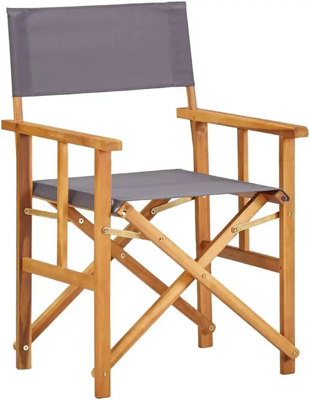 Alt view image 2 of 14 - vidaXL Director's Chair 2 Pcs Camping Chair for Outdoor Garden Solid Wood Acacia