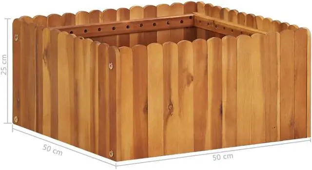 Alt view image 5 of 14 - vidaXL Raised Garden Bed Anthracite Galvanized Steel Planter Flower Outdoor