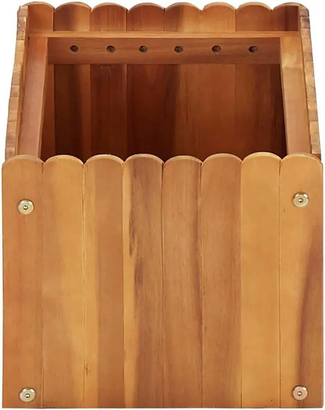 Alt view image 3 of 14 - vidaXL Raised Garden Bed Raised Flower Bed Raised Garden Box Solid Acacia Wood