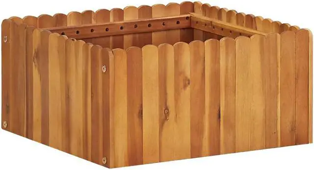 Main image of vidaXL Raised Garden Bed Anthracite Galvanized Steel Planter Flower Outdoor