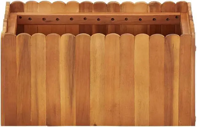 Alt view image 2 of 14 - vidaXL Raised Garden Bed Raised Flower Bed Raised Garden Box Solid Acacia Wood