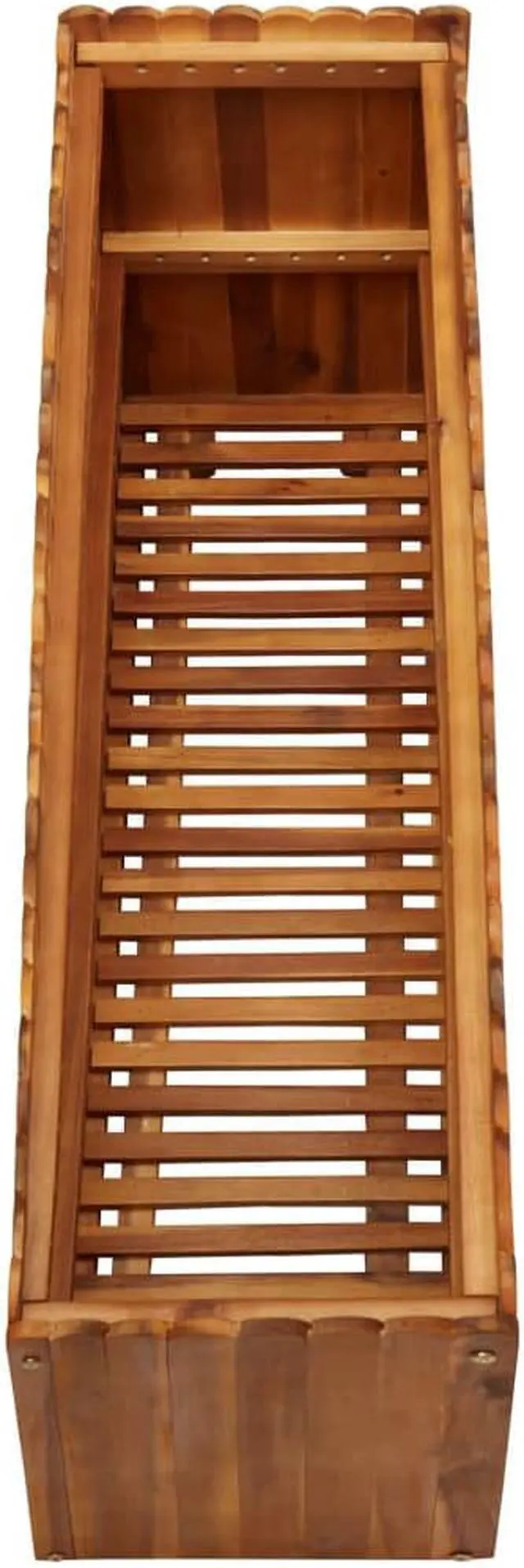 Alt view image 4 of 10 - vidaXL Gabion Raised Bed Galvanized Steel 106.3" Raised Garden Bed Flower Box