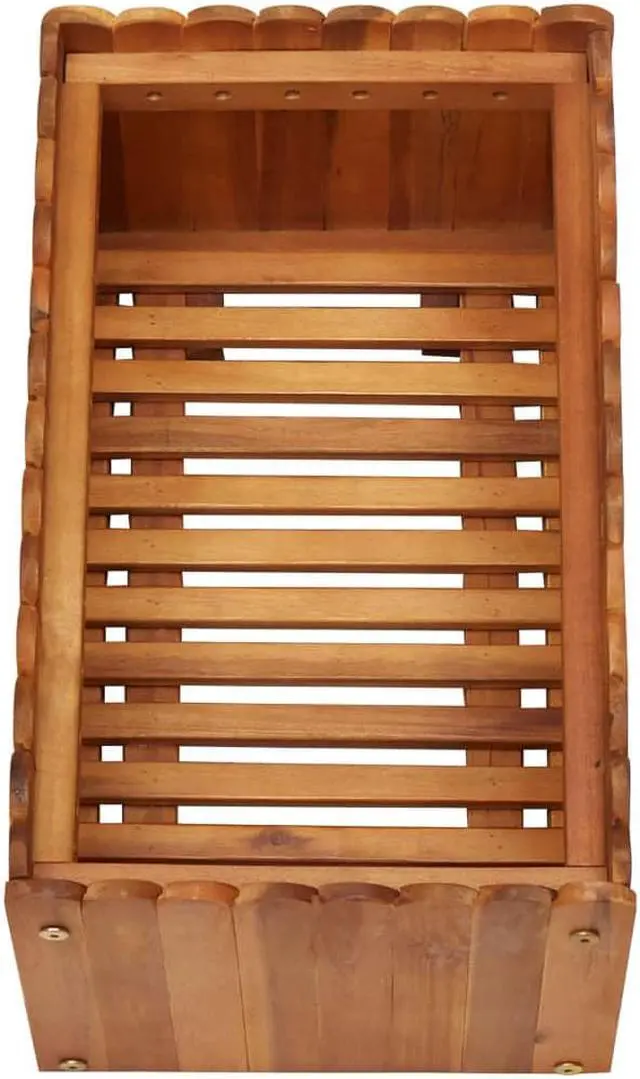Alt view image 4 of 14 - vidaXL Raised Garden Bed Raised Flower Bed Raised Garden Box Solid Acacia Wood