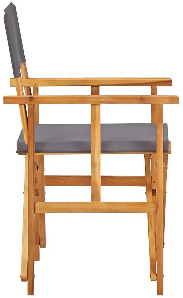Alt view image 14 of 14 - vidaXL Director's Chairs Solid Acacia Wood