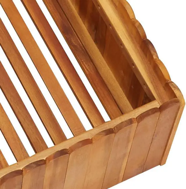 Alt view image 4 of 14 - vidaXL Raised Garden Bed Anthracite Galvanized Steel Planter Flower Outdoor