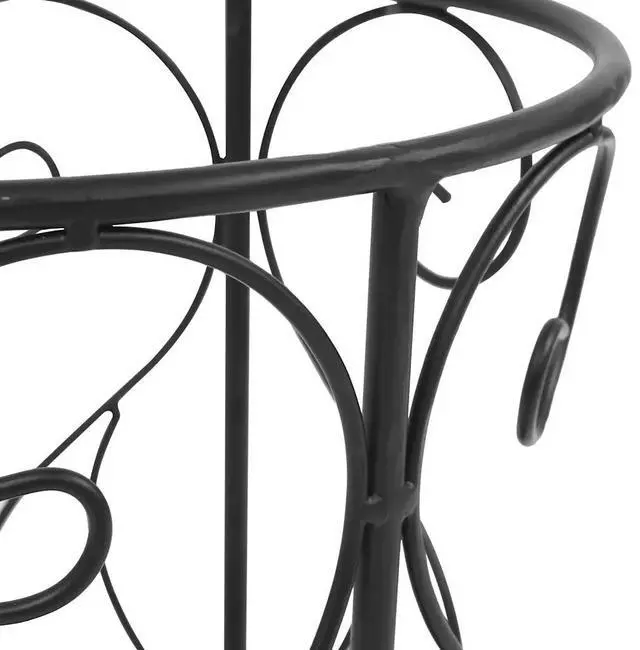 Alt view image 9 of 10 - vidaXL Umbrella Stand Vintage Style Metal 10.2"x18.1" Black