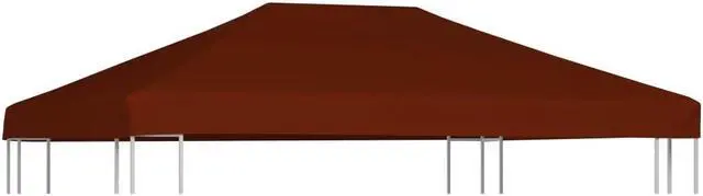 Alt view image 7 of 10 - vidaXL Gazebo Top Cover 9.1 oz/yd 9.8'x13.1' Terracota