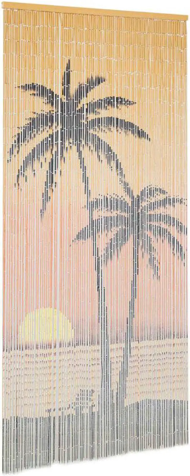 Alt view image 2 of 9 - vidaXL Insect Door Curtain Bamboo Palm Tree Anti Mosquito Bug Fly Screen Net